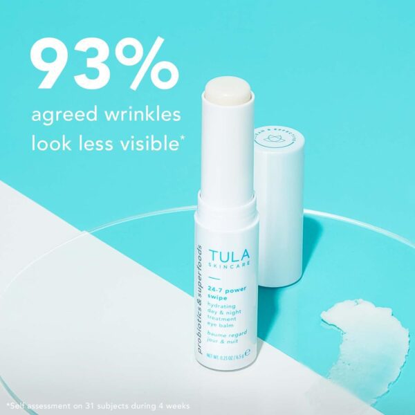 TULA 24-7 Power Swipe Hydrating Eye Balm | Dark Circle Treatment, Instant Brightening, Portable | 0.23oz - Image 6